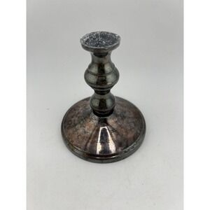Vintage W & S Blackinton Fine‎ Silver Plate Decorative Round Base Candlesticks